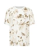 JACK & JONES Bluser & t-shirts 'JJFLOOR'  creme / brun / lysebrun