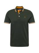 JACK & JONES Bluser & t-shirts 'JJEPAULOS'  mørkegrøn / orange / hvid