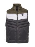 JACK & JONES Vest 'JJESPRINT'  oliven / sort / hvid