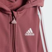 ADIDAS SPORTSWEAR Træningsdragt 'Essentials Shiny'  burgunder / hvid