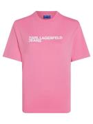 KARL LAGERFELD JEANS Shirts  pink / hvid