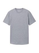 TOM TAILOR DENIM Bluser & t-shirts  marin / hvid