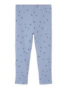 NAME IT Leggings 'KADIA'  lyseblå / mørkegrøn / lyserød