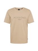 JACK & JONES Bluser & t-shirts 'JPRBLAJARED'  taupe / sort