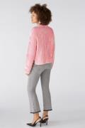 OUI Pullover  lys pink / hvid