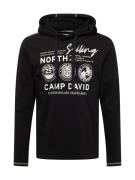 CAMP DAVID Bluser & t-shirts 'Cruise North'  lysegrå / sort / hvid