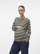 Vero Moda Maternity Shirts 'VMMPALMA'  elfenben / sort