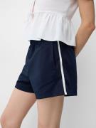 Bershka Bukser  navy / hvid