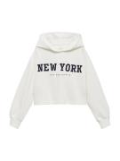 MANGO KIDS Sweatshirt 'NEWYORK'  sort / uldhvid