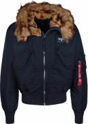 ALPHA INDUSTRIES Vinterjakke '45P'  navy / hvid