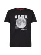 ALPHA INDUSTRIES Bluser & t-shirts 'Dark Side'  grå / sort / hvid