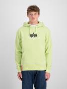 ALPHA INDUSTRIES Sweatshirt  lime / sort