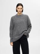 SELECTED FEMME Pullover 'SLFMaline'  mørkegrå