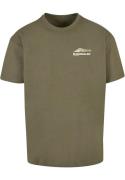 MJ Gonzales Bluser & t-shirts 'Wave V.1'  beige / oliven / hvid