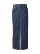 LEVI'S ® Nederdel  blue denim / hvid