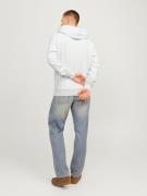 JACK & JONES Sweatshirt 'JJFerris'  sort / hvid-meleret