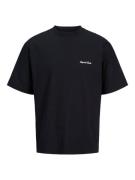 JACK & JONES Bluser & t-shirts 'CHELSEA'  sort / hvid