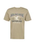 JACK & JONES Bluser & t-shirts 'JPRBLUHUDSON'  beige / lysegrøn / sort