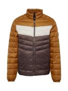 JACK & JONES Overgangsjakke 'JJESPRINT'  cognac / mørkebrun / hvid