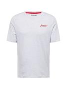 JACK & JONES Bluser & t-shirts 'JJERIK'  rød / sort / hvid-meleret