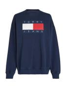 Tommy Jeans Sweatshirt  mørkeblå / rød / hvid