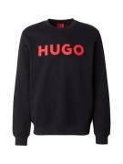 HUGO Sweatshirt 'Dem'  rød / sort