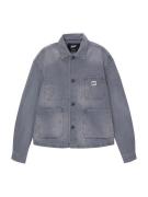 Pull&Bear Overgangsjakke  blue denim / sort / hvid