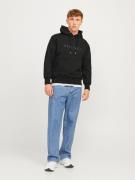 JACK & JONES Sweatshirt 'JORFrederiksberg'  oliven / sort