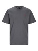 JACK & JONES Bluser & t-shirts 'RDDROAD'  mørkegrå / rød