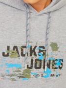 JACK & JONES Sweatshirt 'JCOOutdoor'  azur / grå / oliven / sort