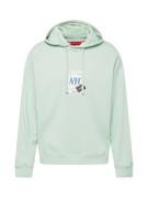 HUGO Sweatshirt 'Dagunoso'  røgblå / mint / hvid