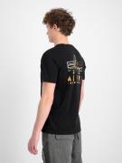 ALPHA INDUSTRIES Bluser & t-shirts  blandingsfarvet / sort