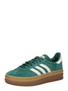 ADIDAS ORIGINALS Sneaker low 'GAZELLE BOLD'  guld / smaragd / hvid