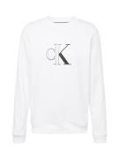 Calvin Klein Jeans Sweatshirt  sort / hvid