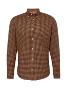 JACK & JONES Skjorte 'JPRBLUBROOK'  cognac / sort