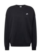 Nike Sportswear Sweatshirt 'CLUB FT'  sort / hvid