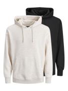 JACK & JONES Sweatshirt 'CHARGE'  sort / uldhvid