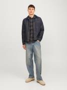 JACK & JONES Skjorte 'JJJoshua'  navy / oliven