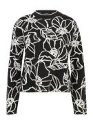 Vero Moda Tall Pullover 'VMNEW FLORA'  sort / hvid