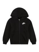 Nike Sportswear Sweatjakke 'Club Fleece'  sort / hvid