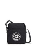 KIPLING Skuldertaske 'CHAZ'  grafit / sort / hvid