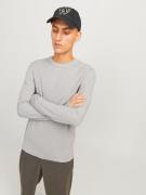 JACK & JONES Pullover 'JJEPerfect'  lysegrå