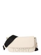 Tommy Jeans Skuldertaske 'BOLD'  beige / sølv