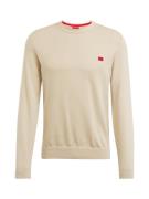 HUGO Pullover 'San Cassius'  beige / rød