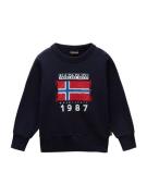 NAPAPIJRI Sweatshirt 'MATS'  blå / marin / rød / hvid