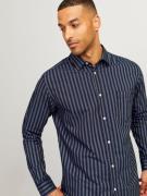 JACK & JONES Skjorte 'RDDLESNER'  navy / hvid