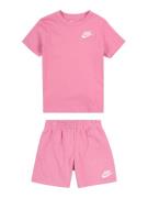 Nike Sportswear Sæt 'CLUB'  pink / hvid