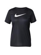 NIKE Funktionsbluse  sort / hvid