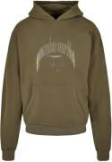 MJ Gonzales Sweatshirt  oliven / hvid