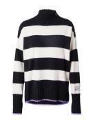 Frieda & Freddies NY Pullover  lilla / sort / hvid